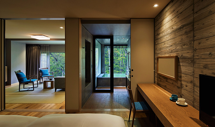 Hot Spring Room with a Forest View